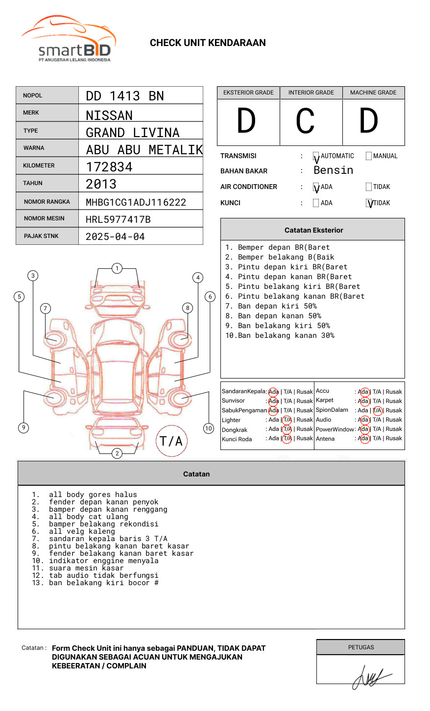 NISSAN GRAND LIVINA XV