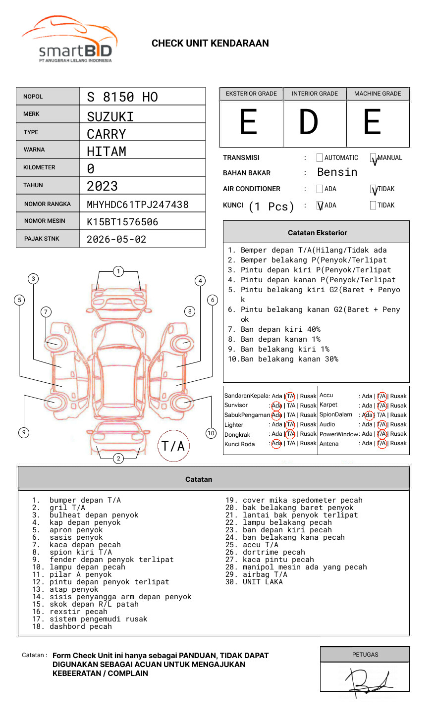 SUZUKI  CARRY  CL PICK UP