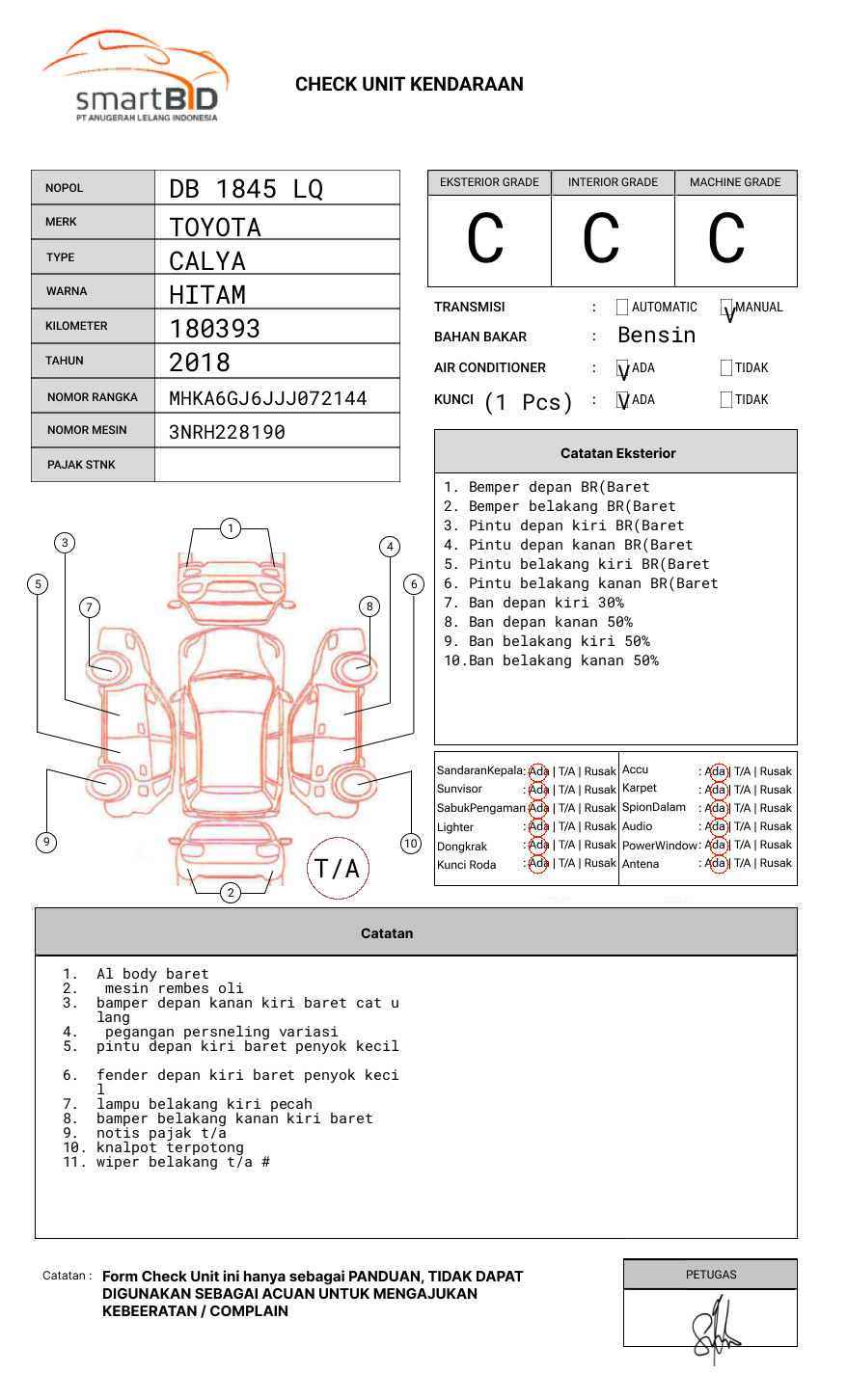 TOYOTA CALYA 1.2 G M/T