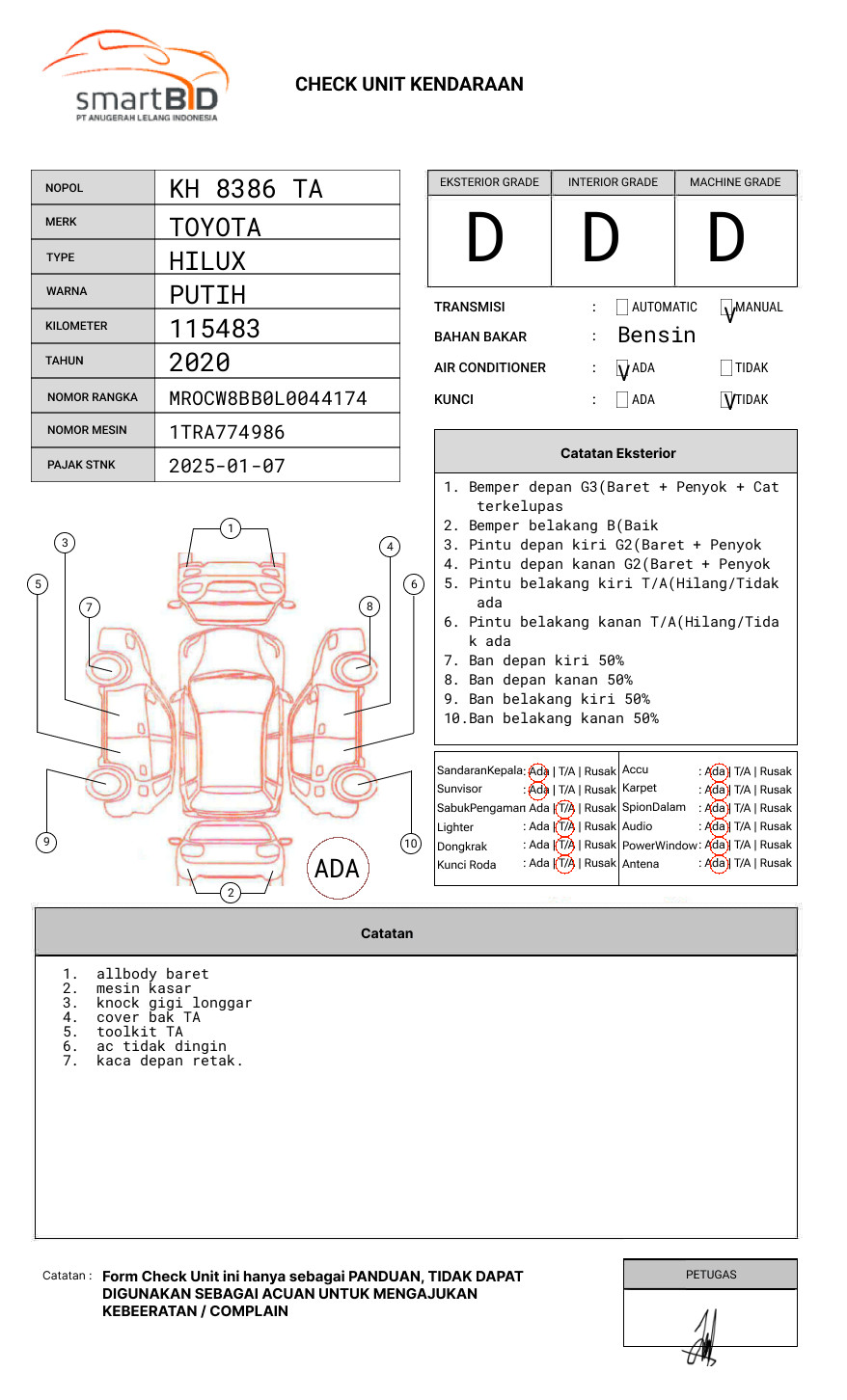 TOYOTA HILUX PICK UP