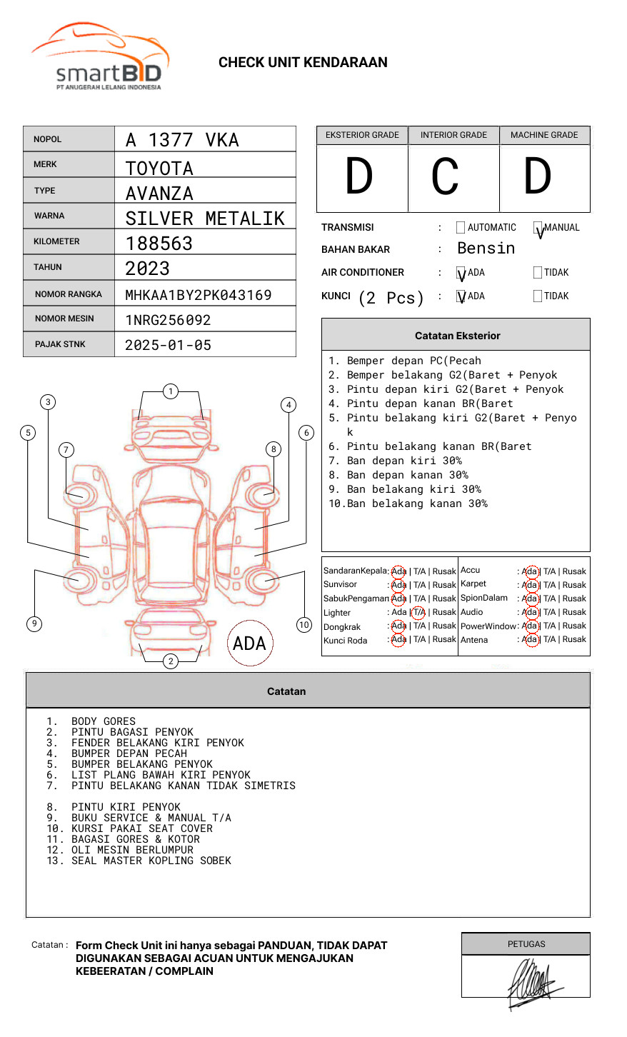 TOYOTA  AVANZA  1.3 E