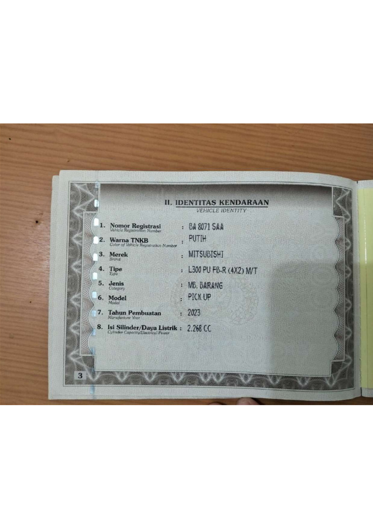 MITSUBISHI  L 300 L300 PU FB-R (4X2)