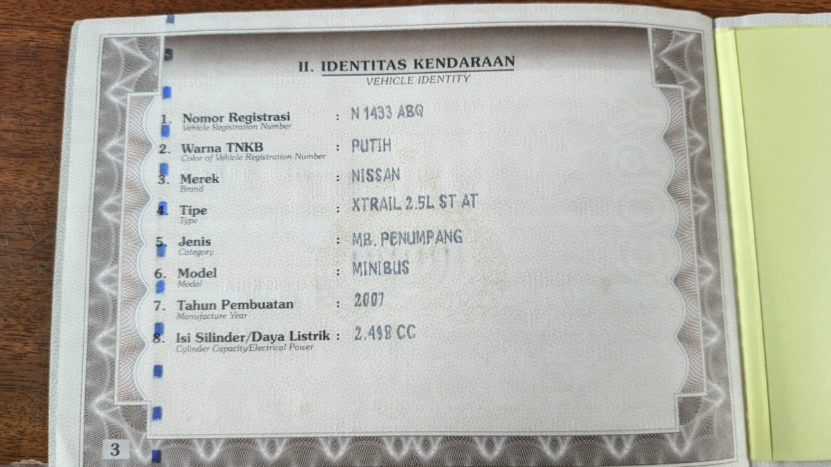 NISSAN  X TRAIL  2.5L ST