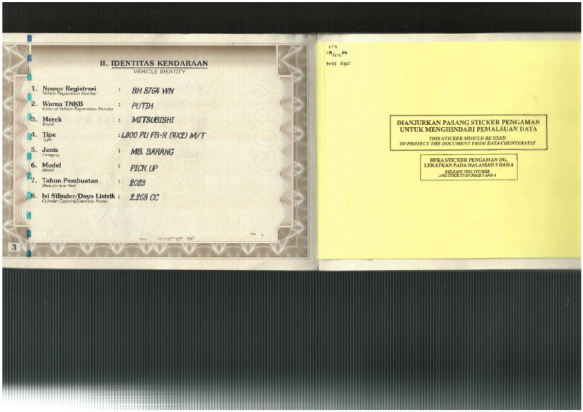 MITSUBISHI L300 PU FB-R (4X2)