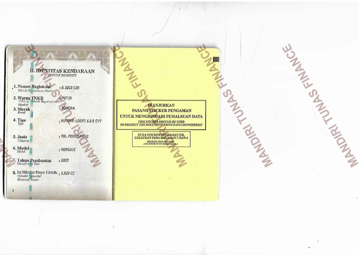 TOYOTA AVANZA  1.3 E