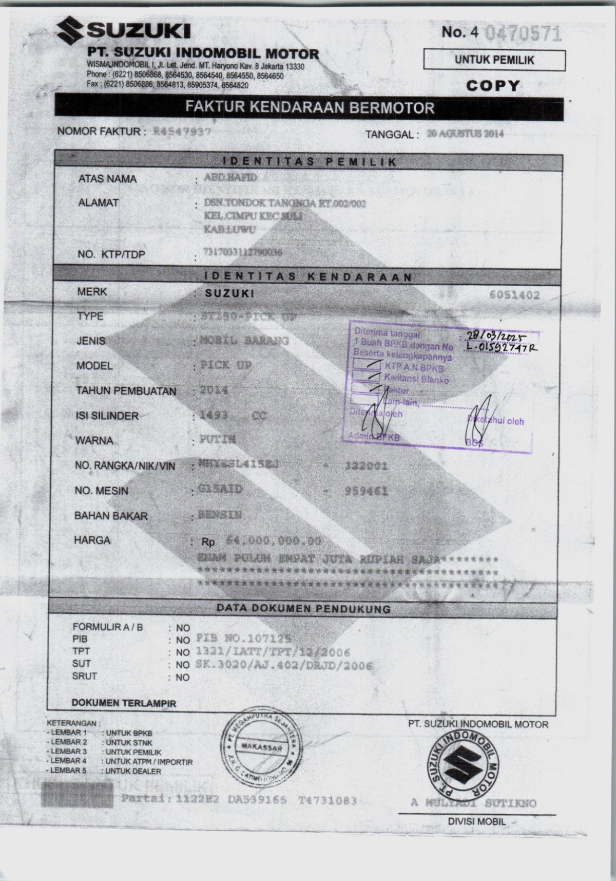 SUZUKI  ST 150  PICK UP