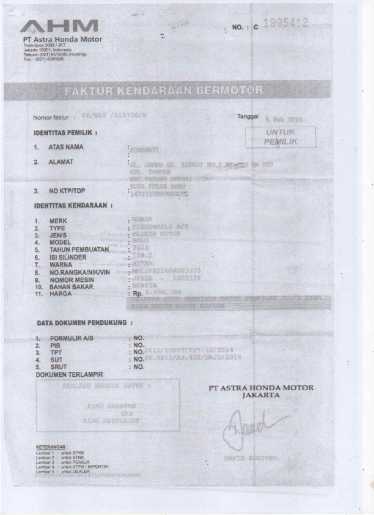 HONDA BEAT POP CW FI