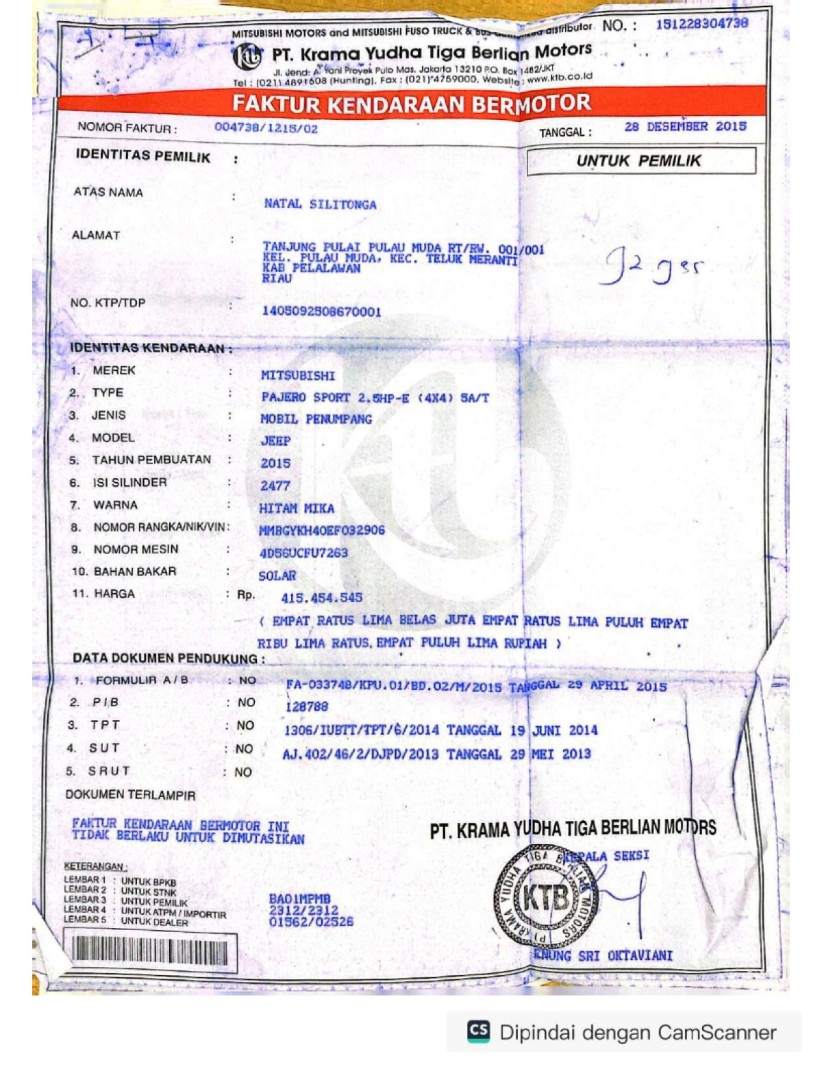 MITSUBISHI  PAJERO  SPORT 2.5HP-E