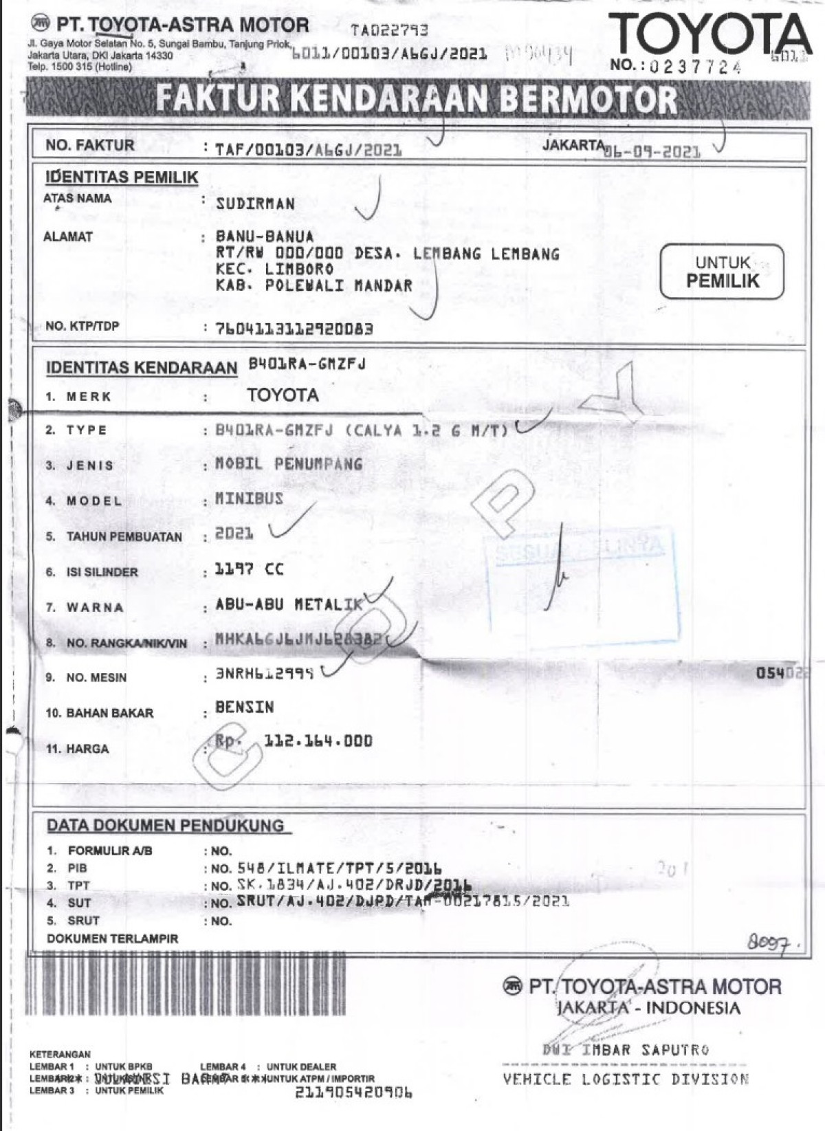 TOYOTA CALYA 1.2 G M/T