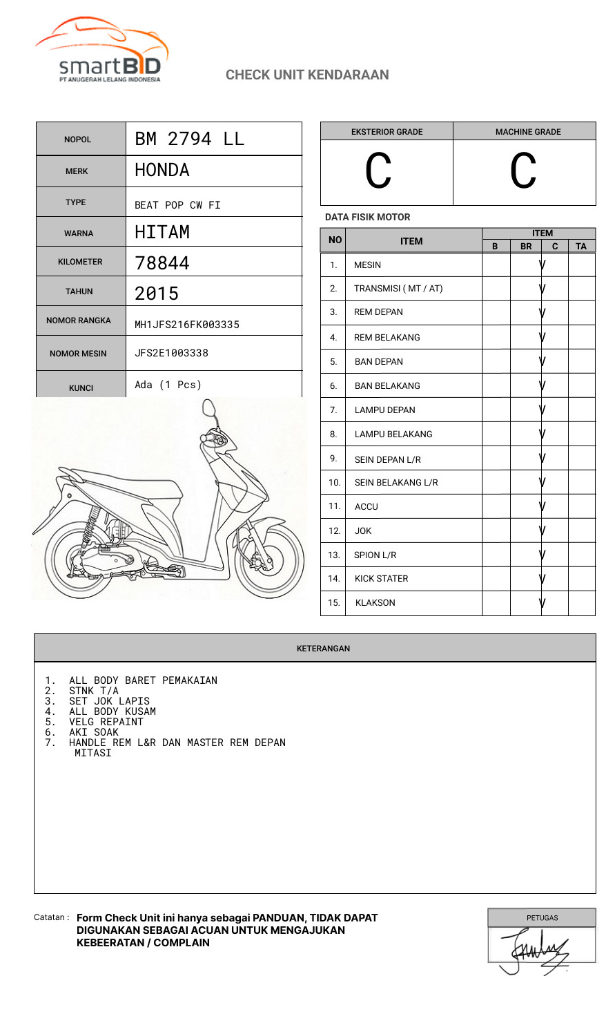 HONDA BEAT POP CW FI