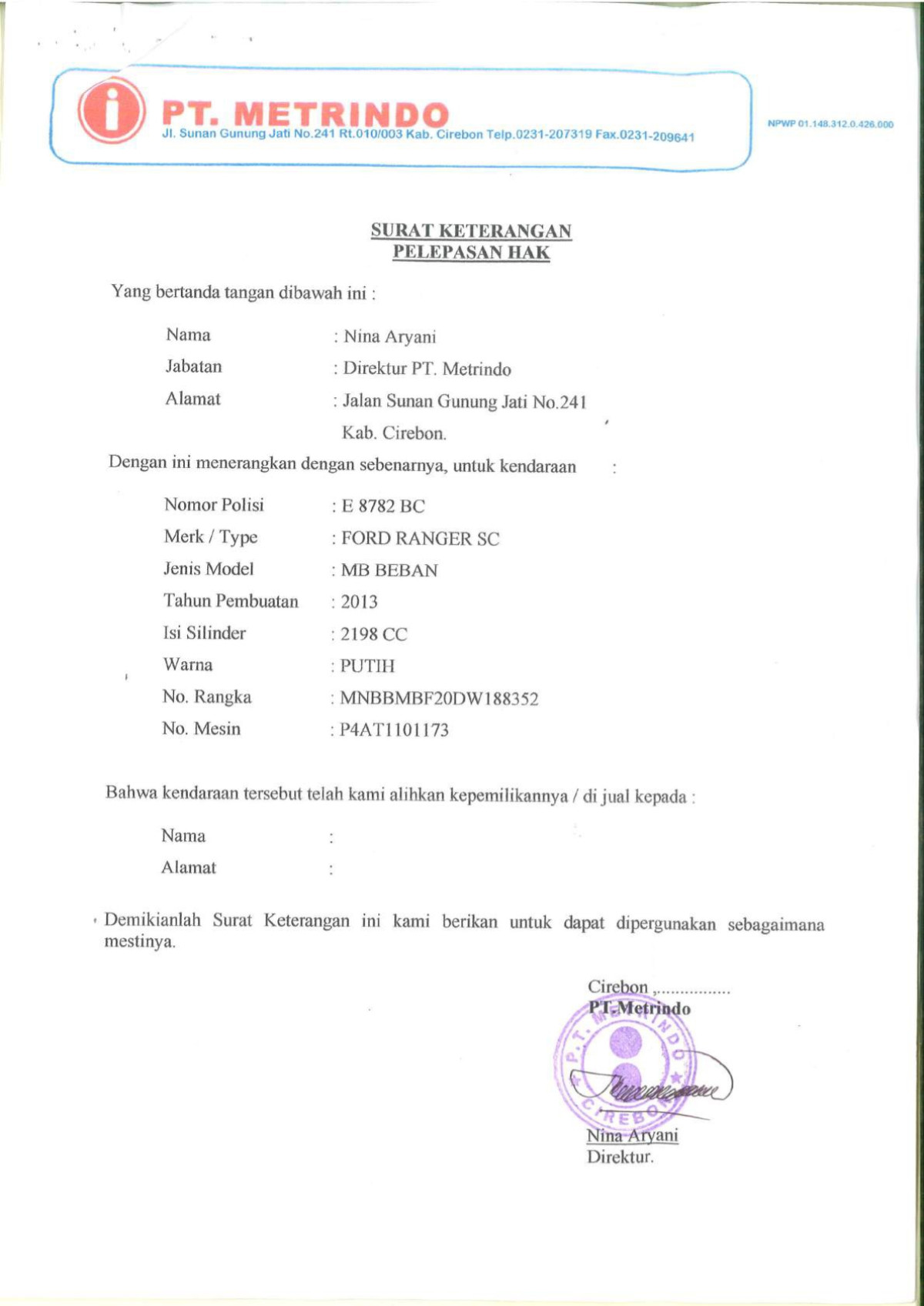 FORD RANGER BASE 2.2L