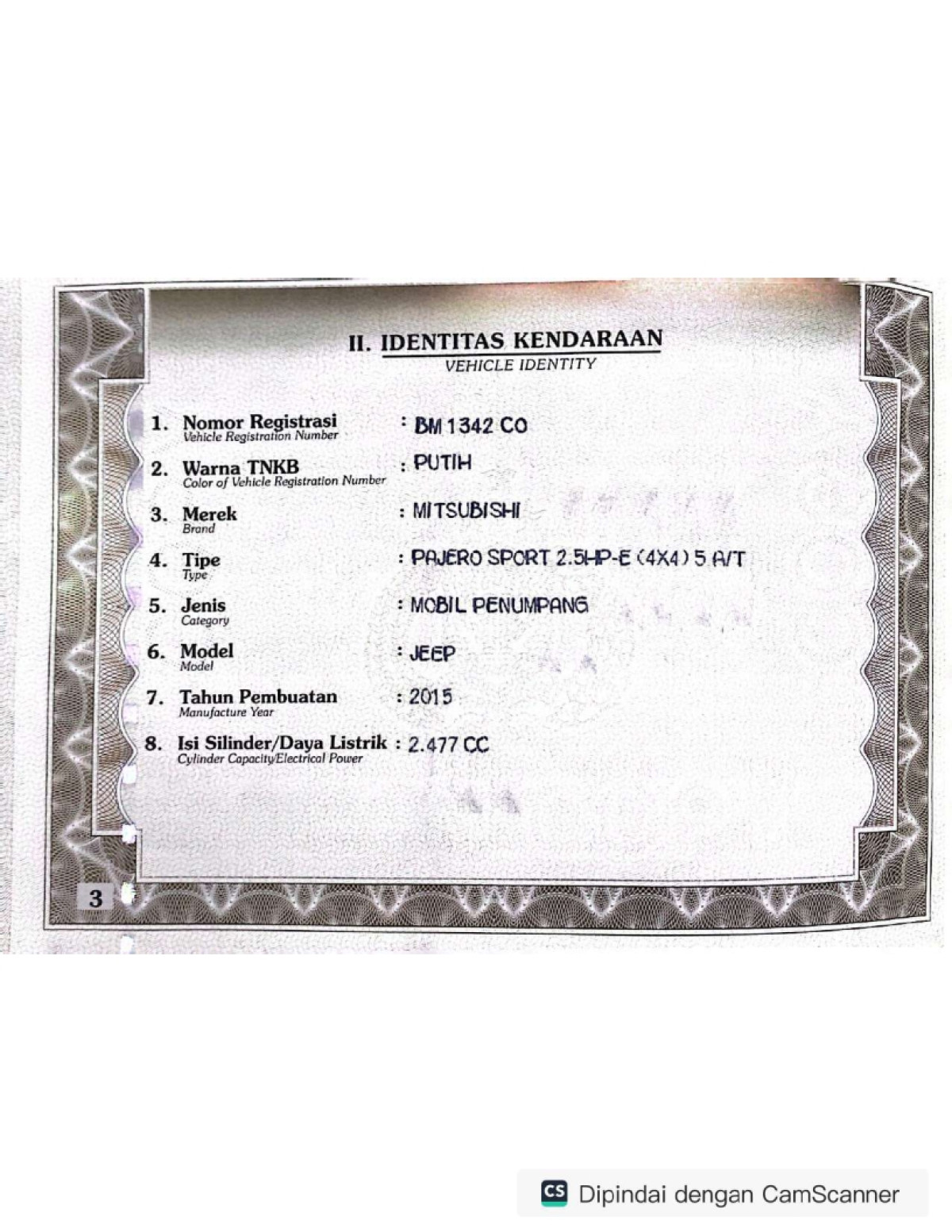 MITSUBISHI  PAJERO  SPORT 2.5HP-E