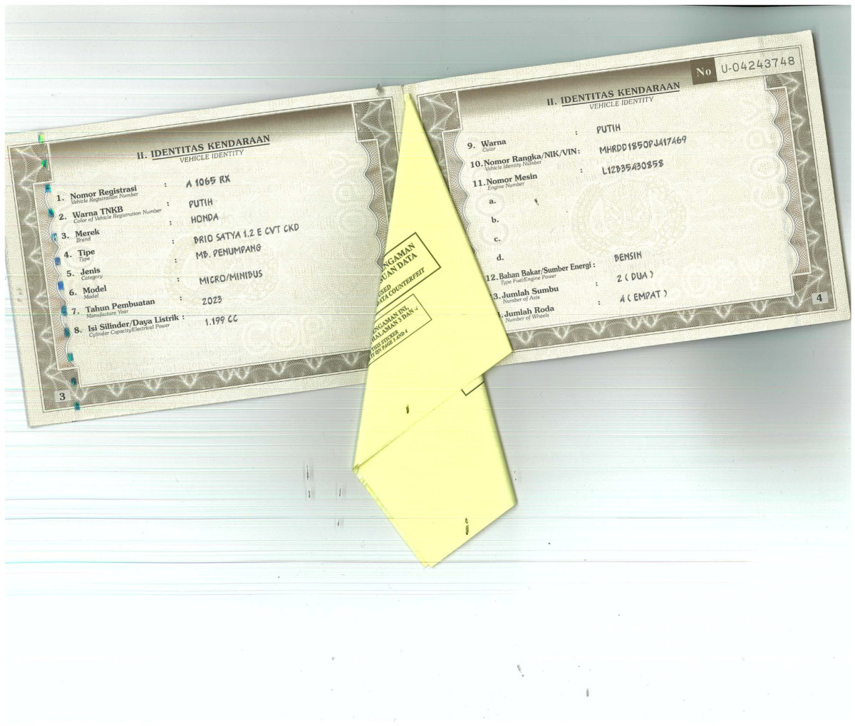 HONDA BRIO SATYA 1.2 E