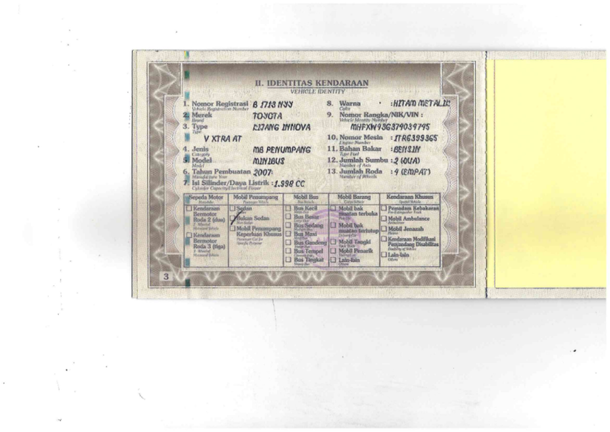 TOYOTA KIJANG INNOVA V