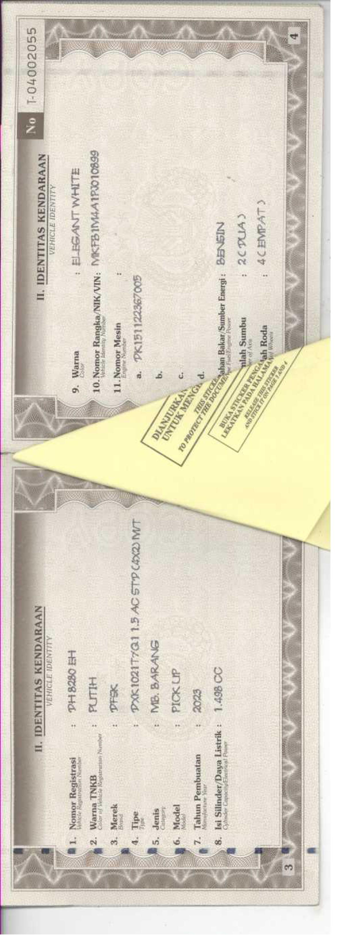 DFSK  DXK 1021TYQ1 1.5 AC STD (4X2) MT