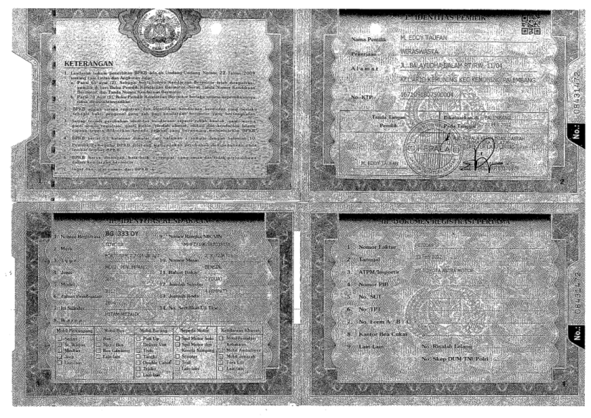 TOYOTA FORTUNER 2.7 G LUX