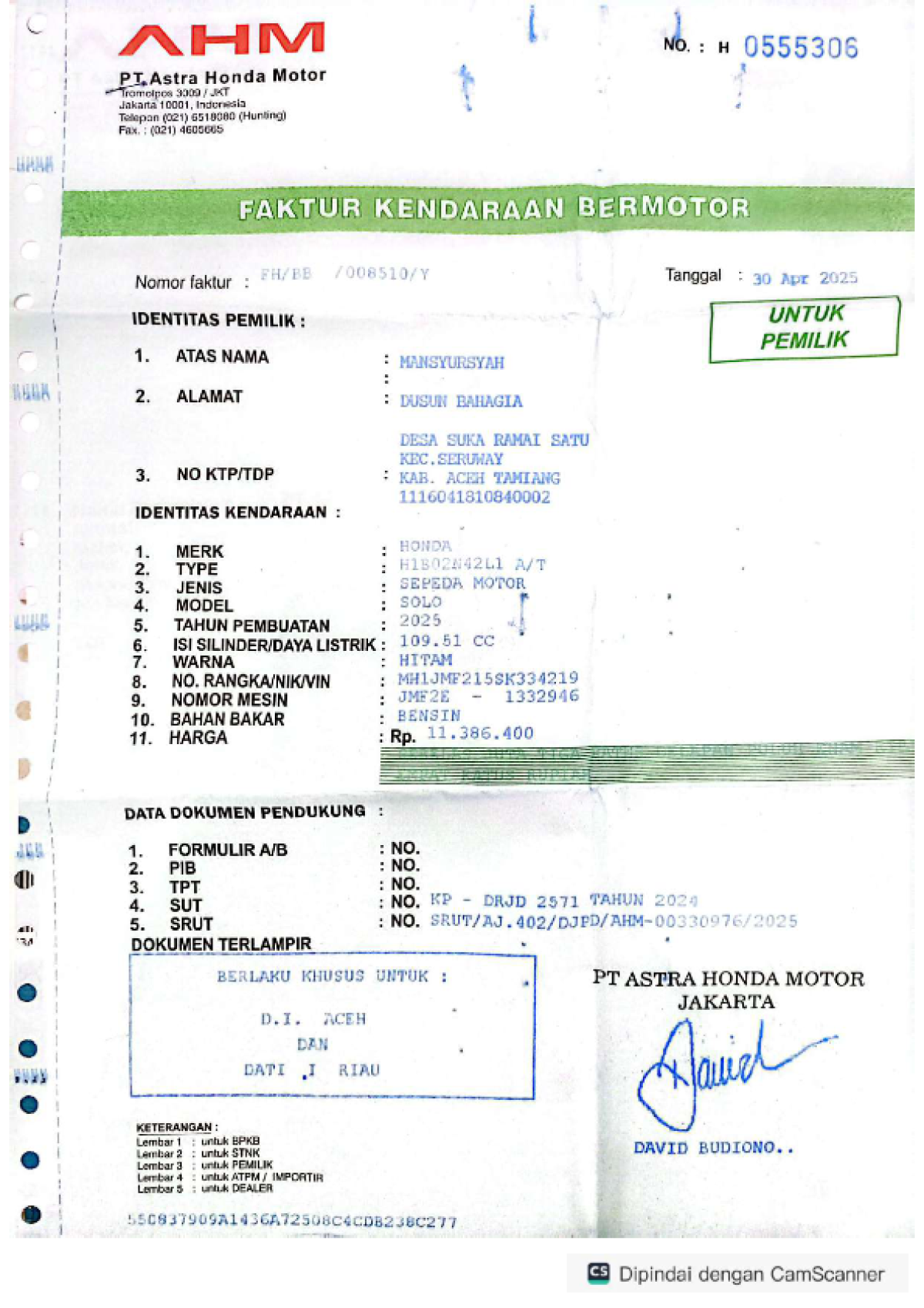 HONDA BEAT DLX SMART KEY