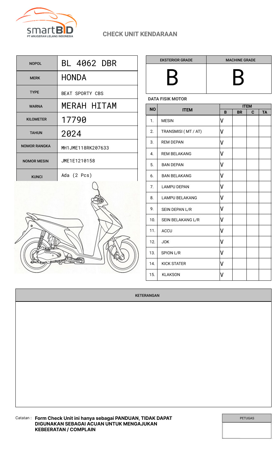 HONDA BEAT SPORTY CBS