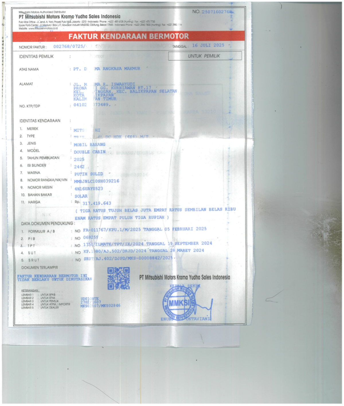 MITSUBISHI  TRITON DC HDX 4X4