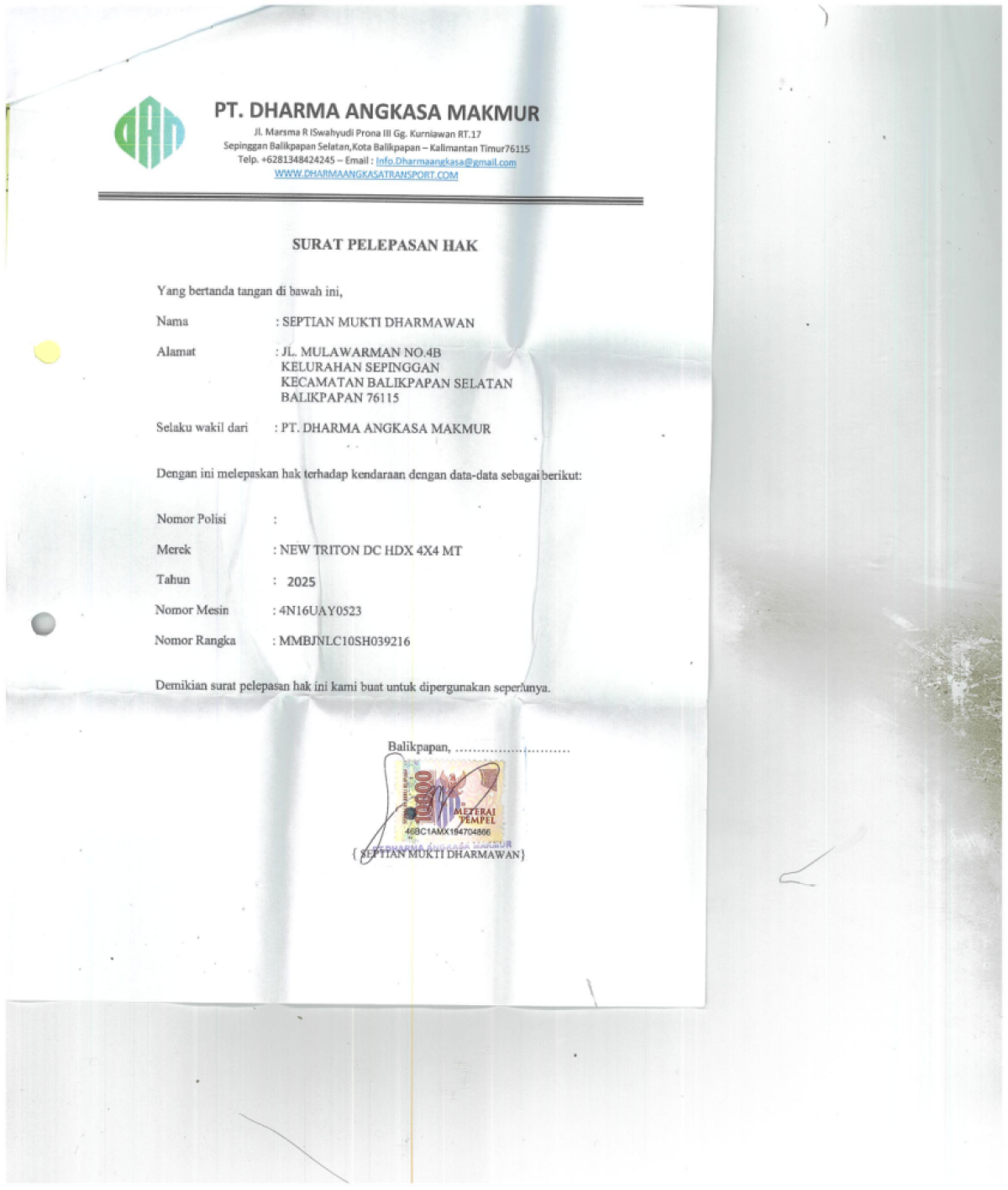 MITSUBISHI  TRITON DC HDX 4X4