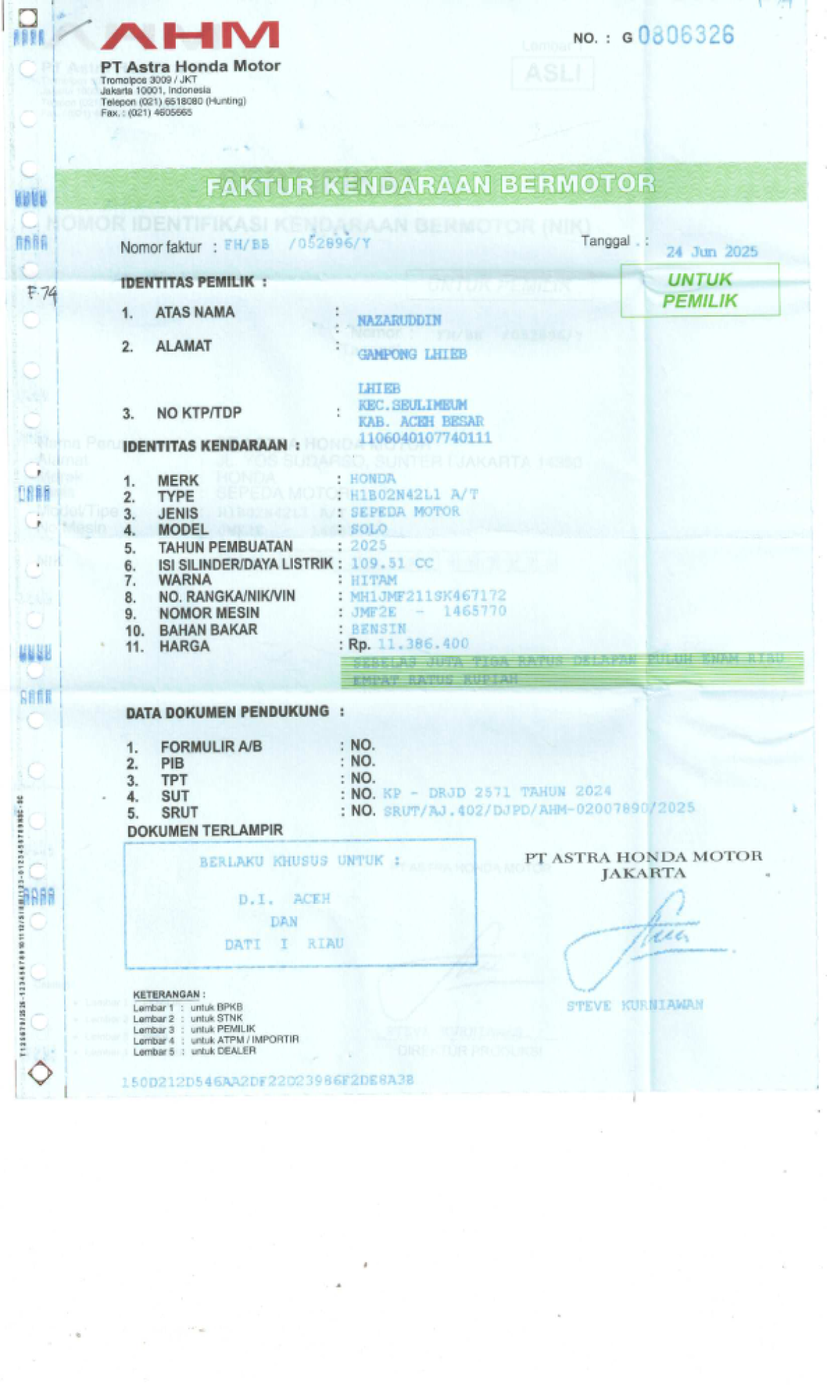 HONDA BEAT DLX SMART KEY