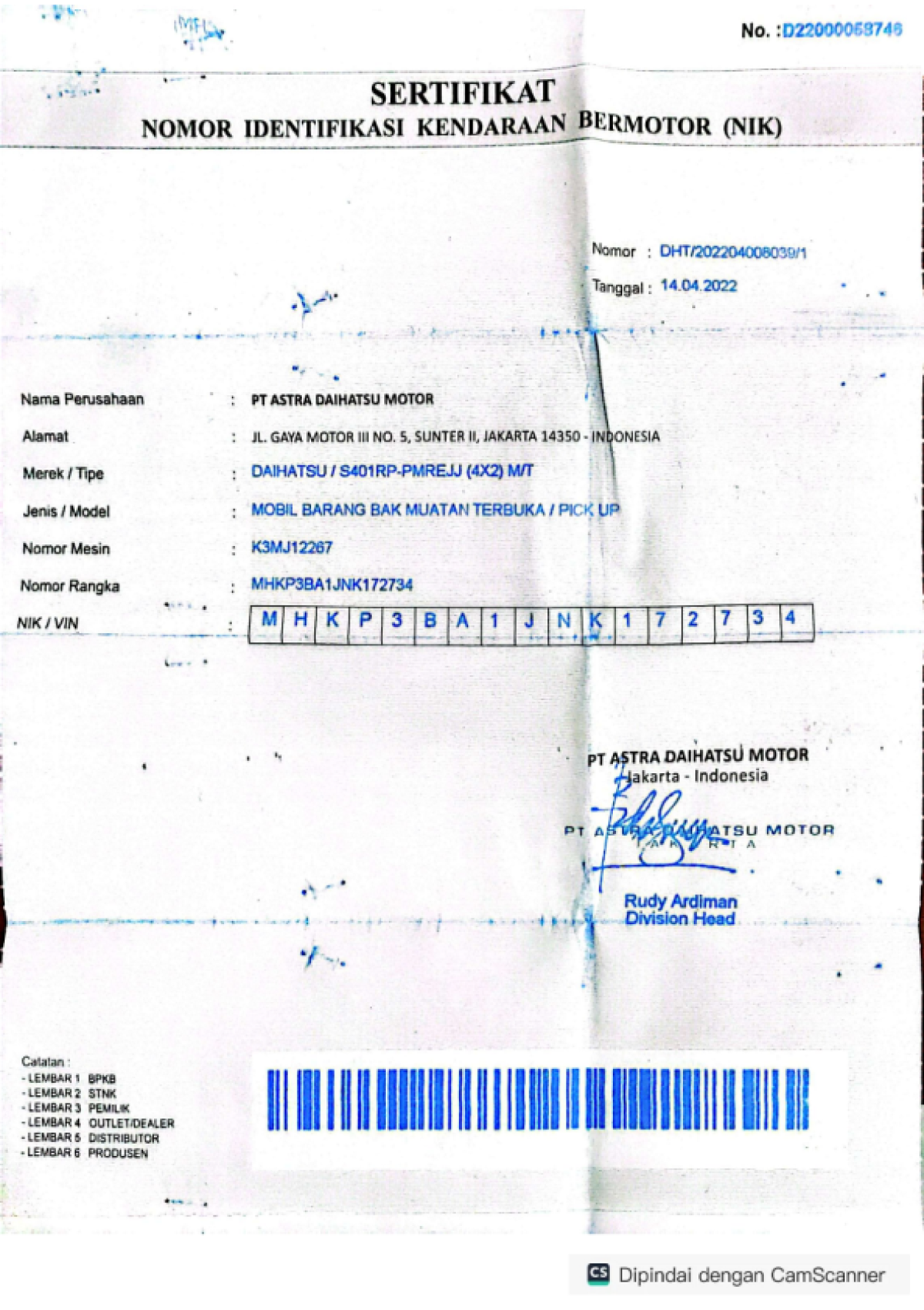 DAIHATSU GRAN MAX  PICK-UP