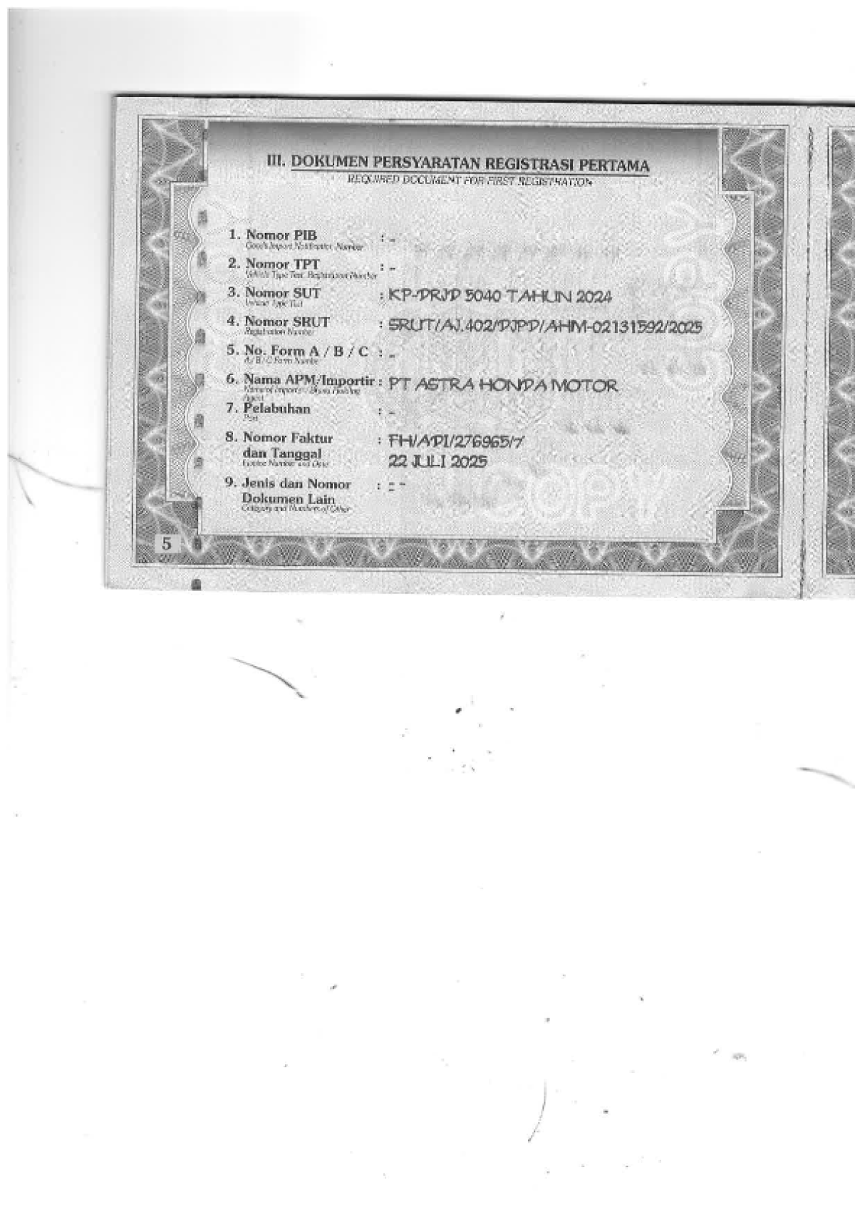 HONDA SCOOPY PRESTIGE