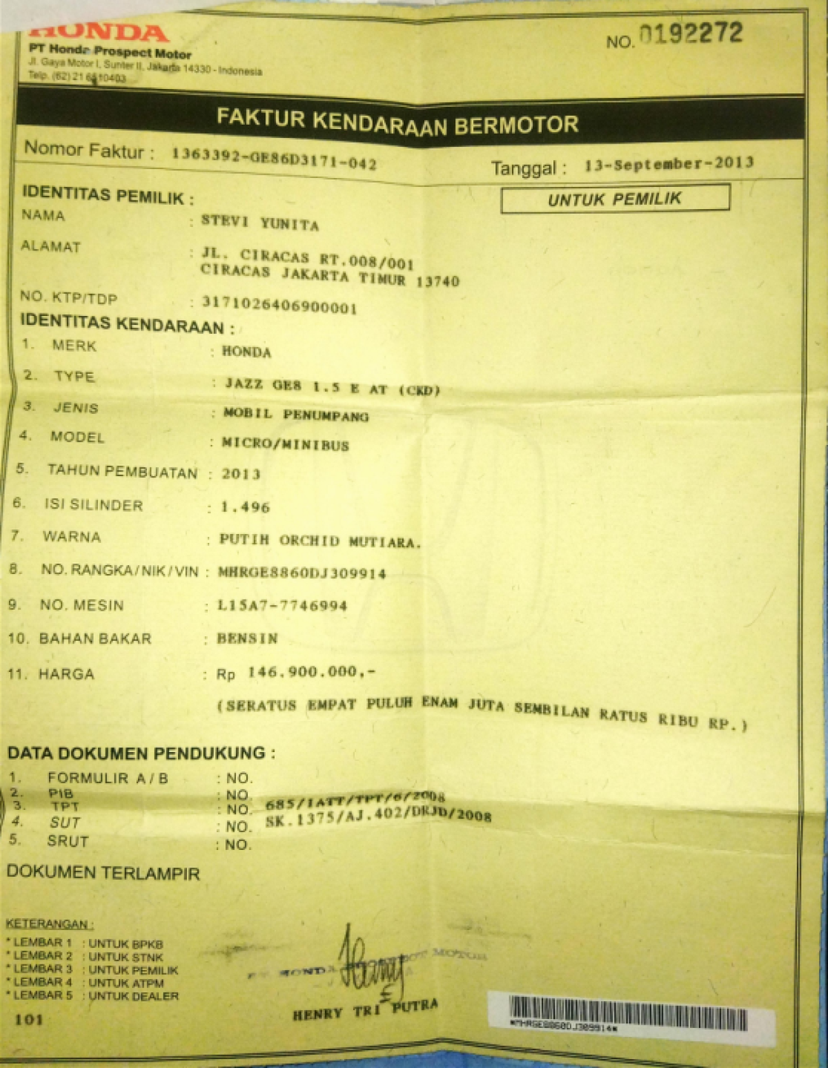 HONDA  JAZZ  GE8 1.5 E