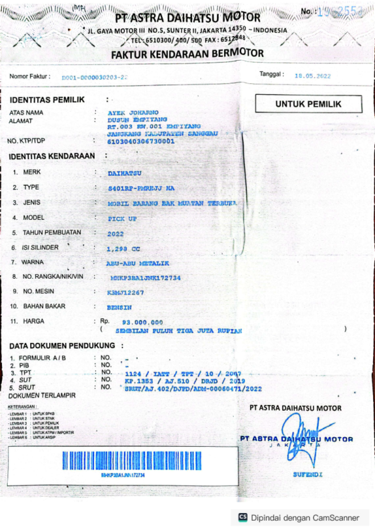 DAIHATSU GRAN MAX  PICK-UP