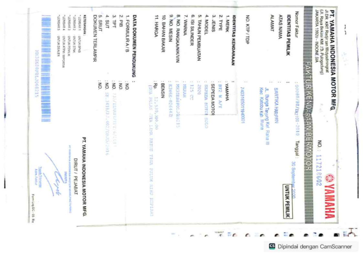 YAMAHA MIO FINO GRANDE 125