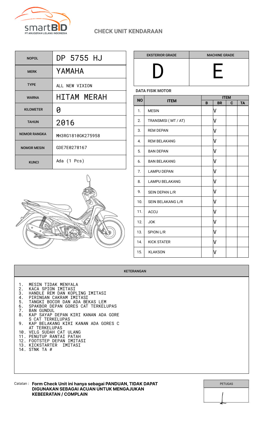 YAMAHA ALL NEW VIXION