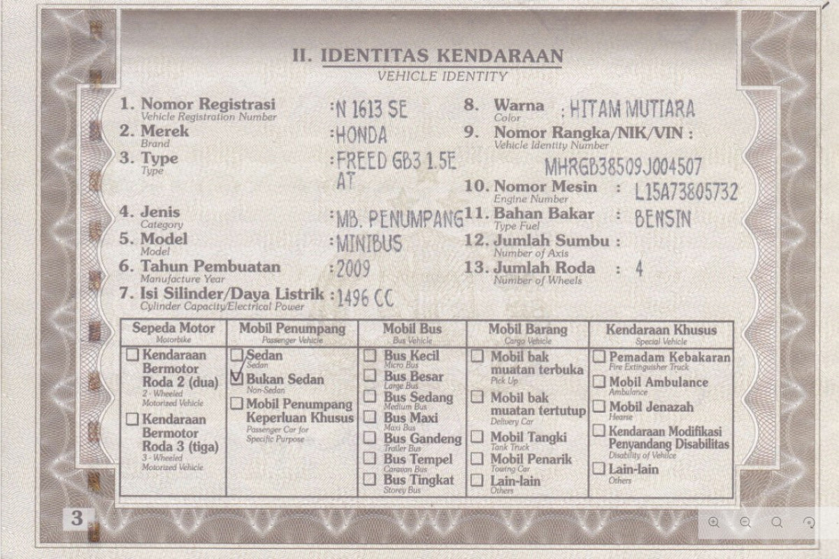 HONDA FREED GB3 1.5 E