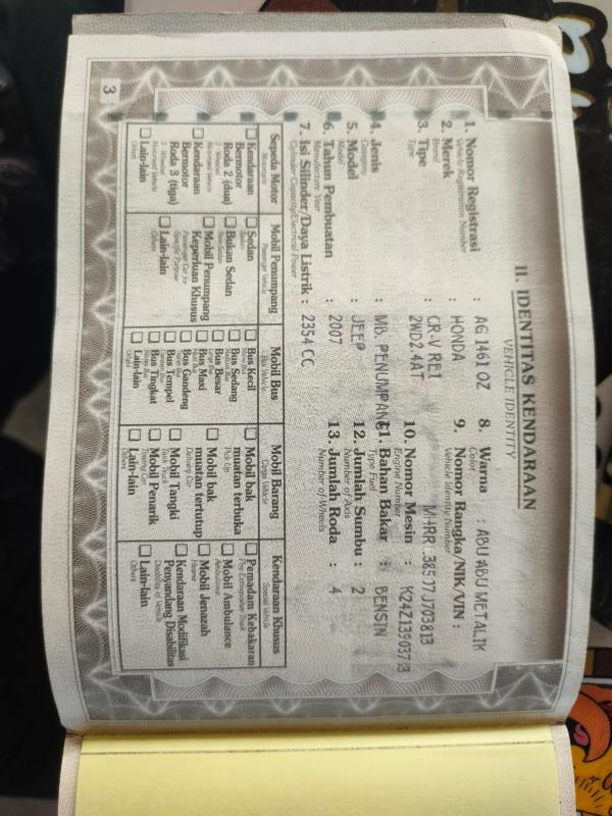 HONDA CR-V RE1 2WD 2.4 A/T