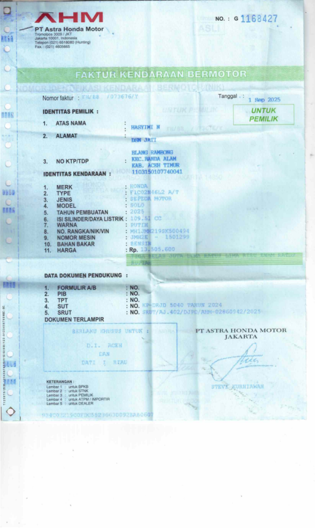 HONDA SCOOPY PRESTIGE