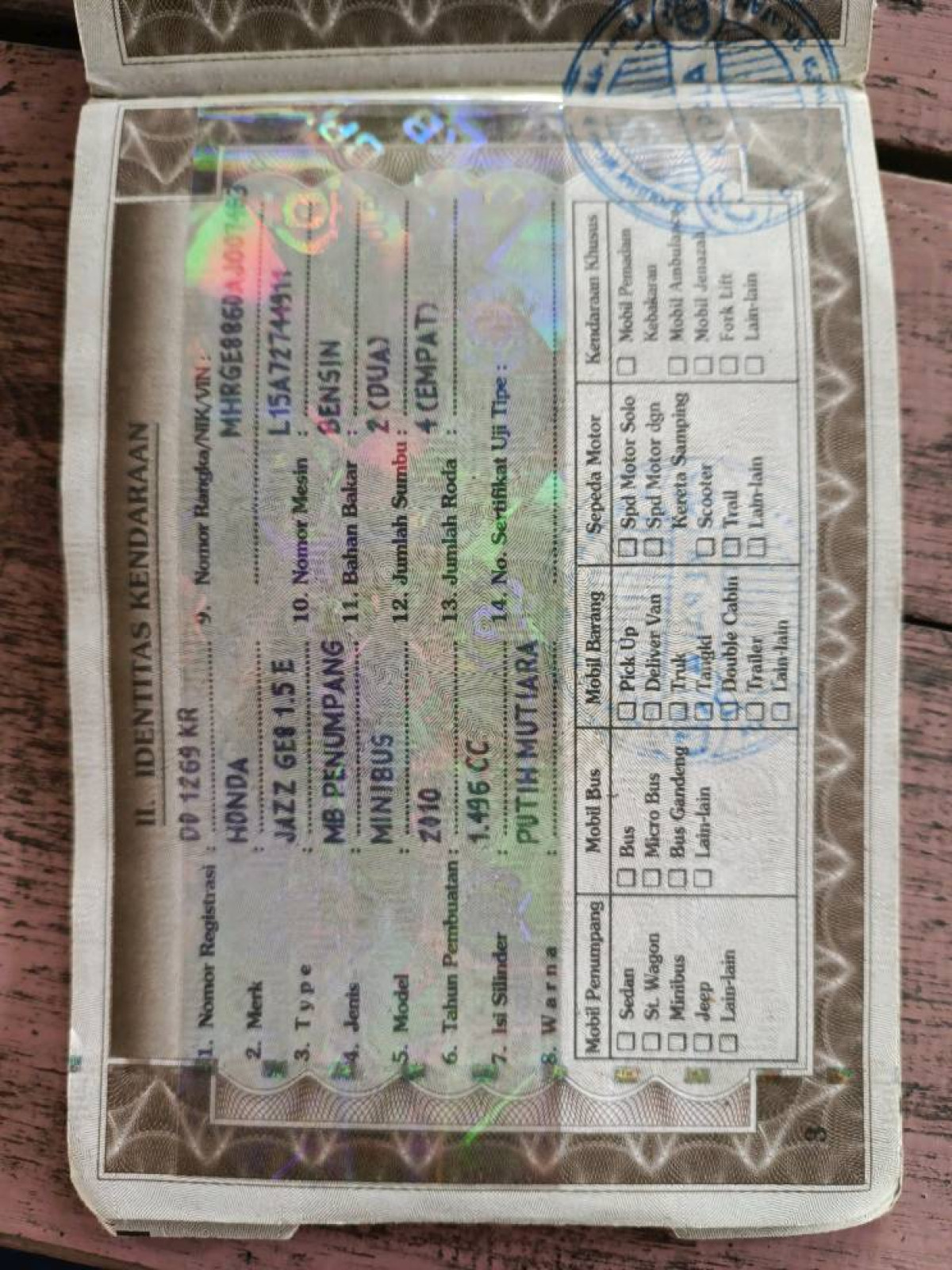 HONDA JAZZ GE8 1.5 E