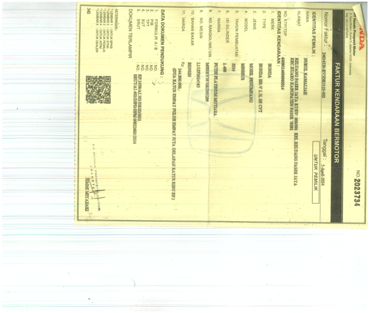 HONDA  HRV  1.5L SE CVT