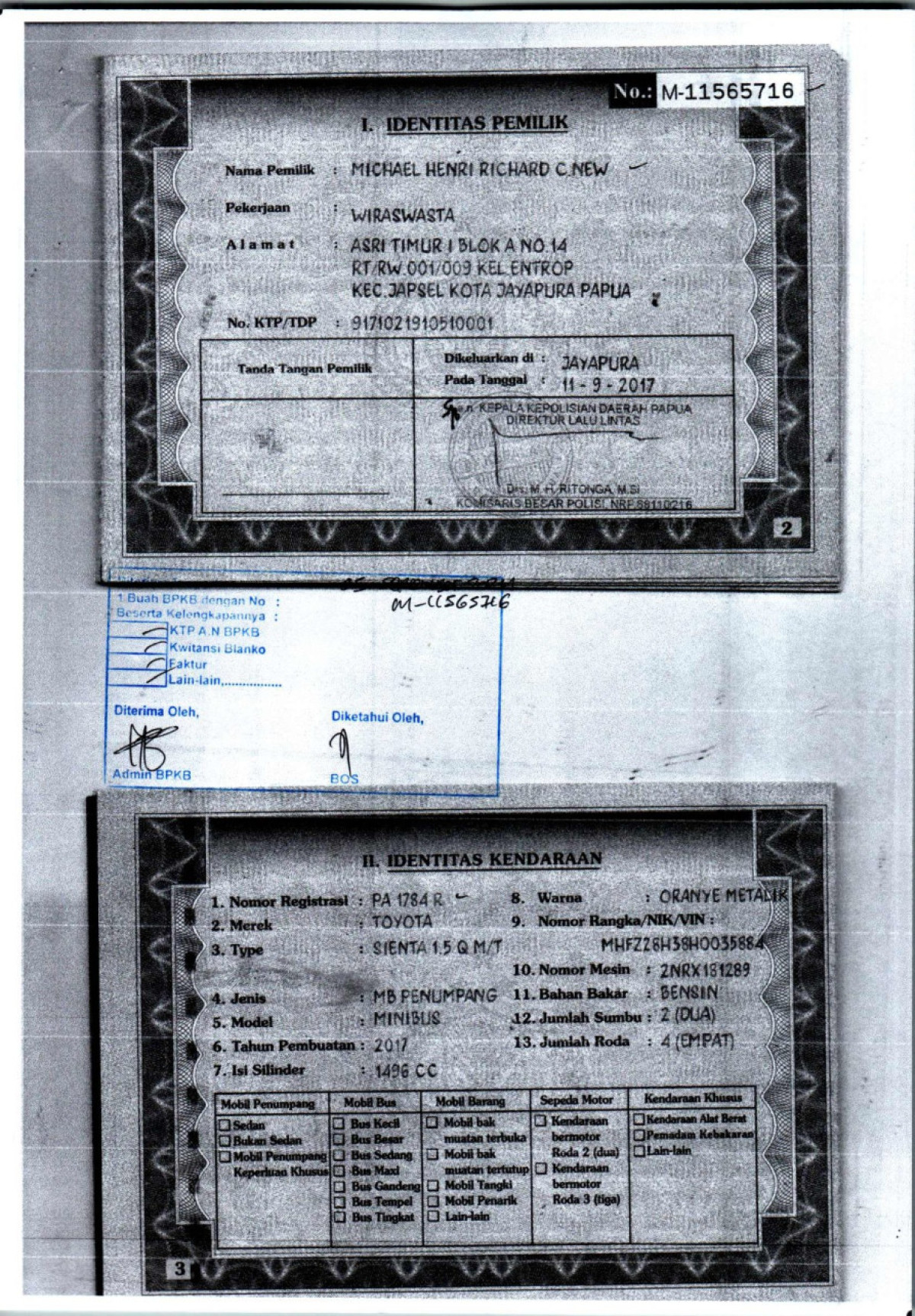 TOYOTA  SIENTA  1.5 Q