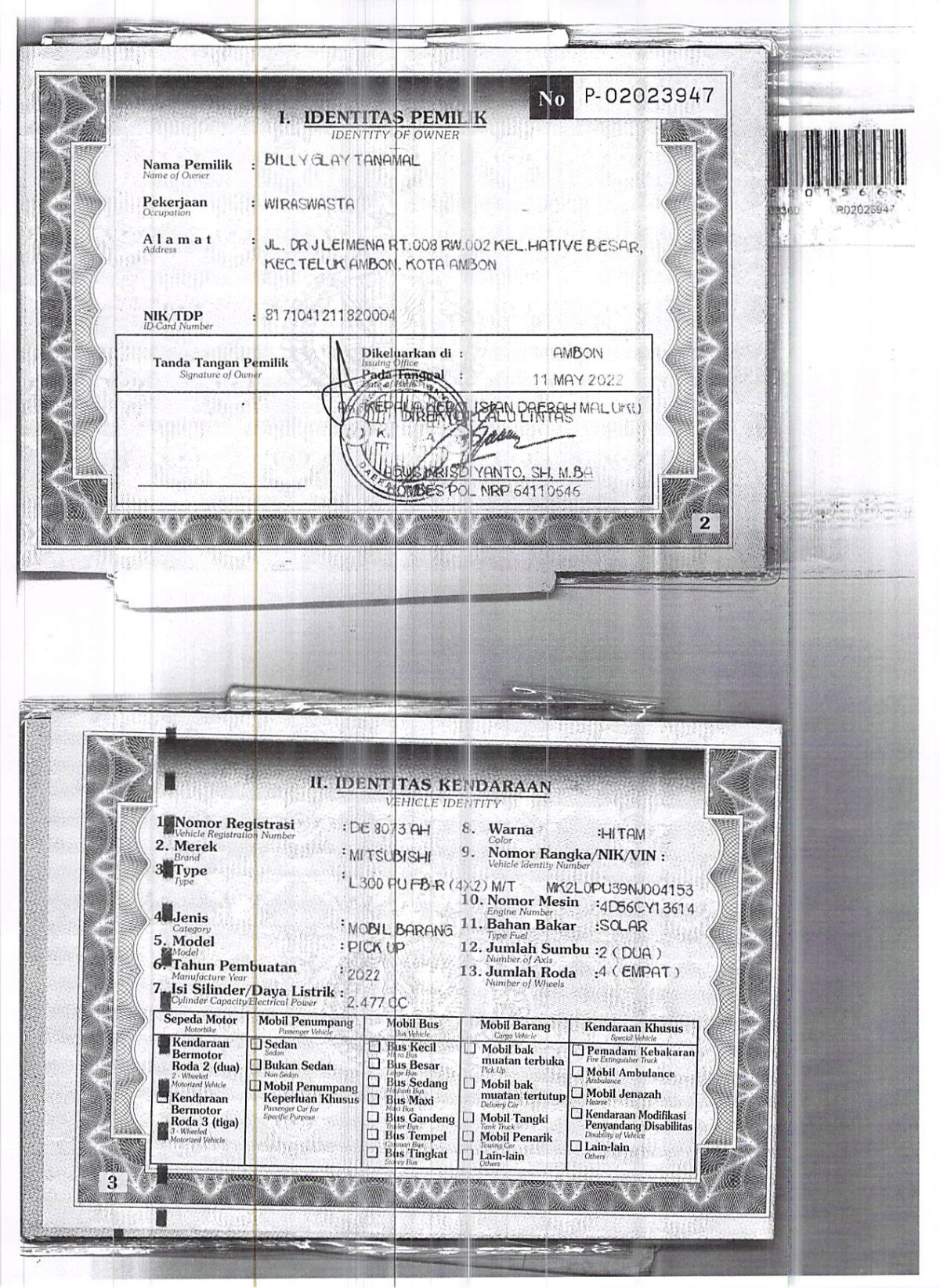 MITSUBISHI  L 300  PU