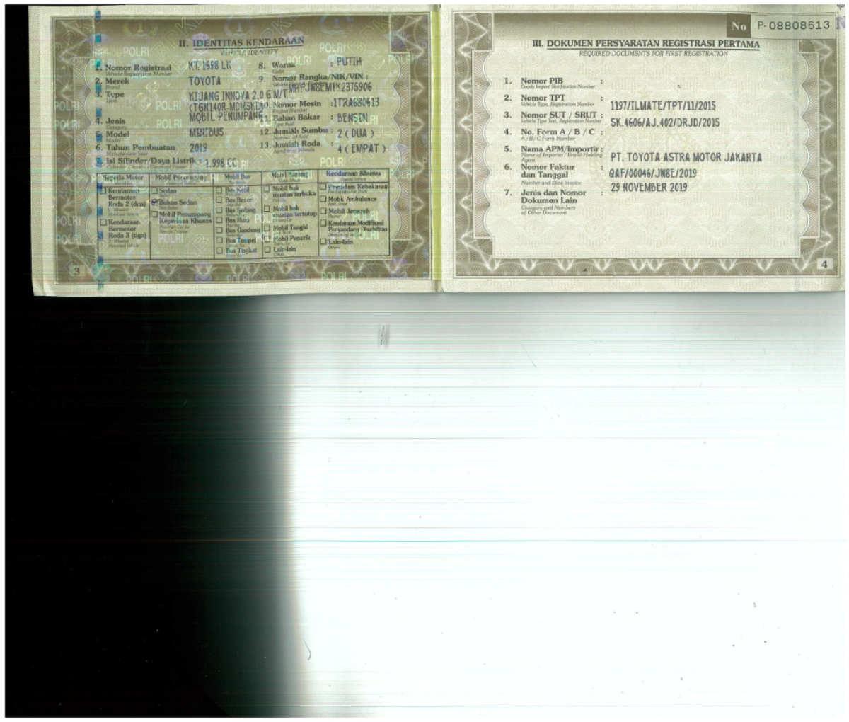 TOYOTA KIJANG INNOVA G