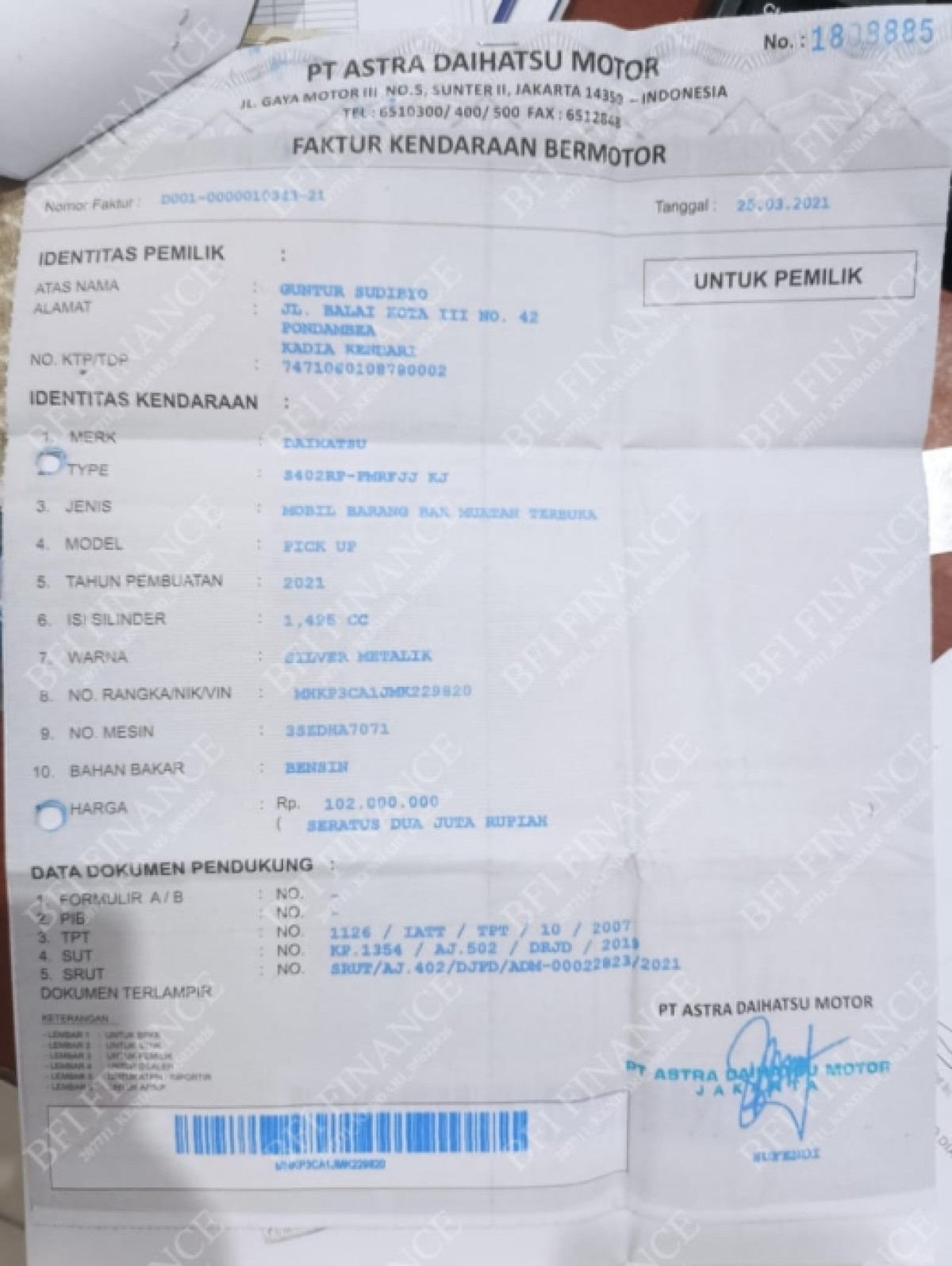 DAIHATSU  GRAN MAX  PICK-UP