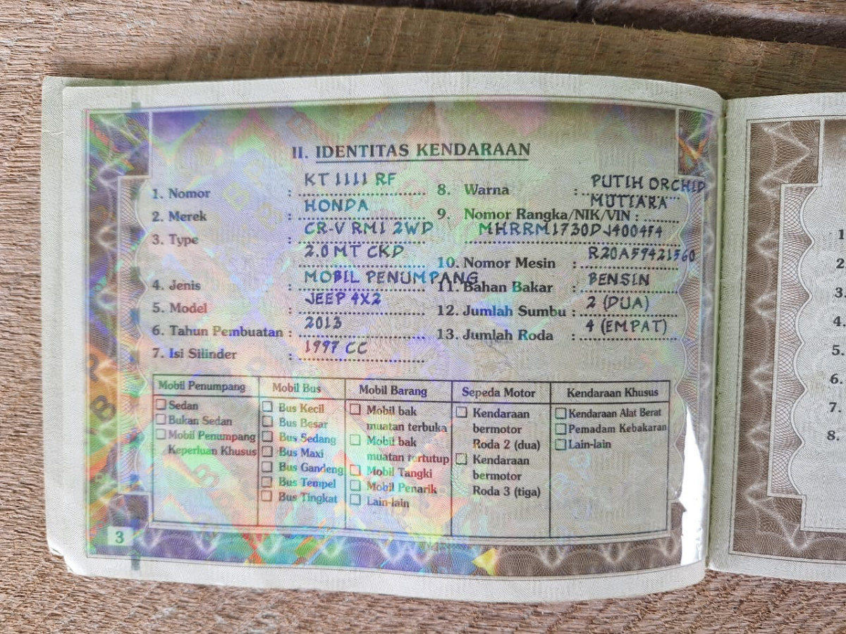 HONDA  CR-V  RM1 2WD