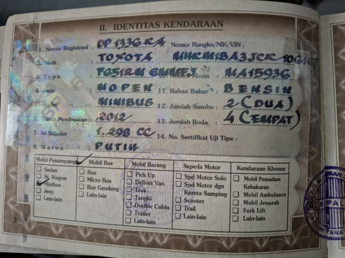 TOYOTA AVANZA AVANZA G