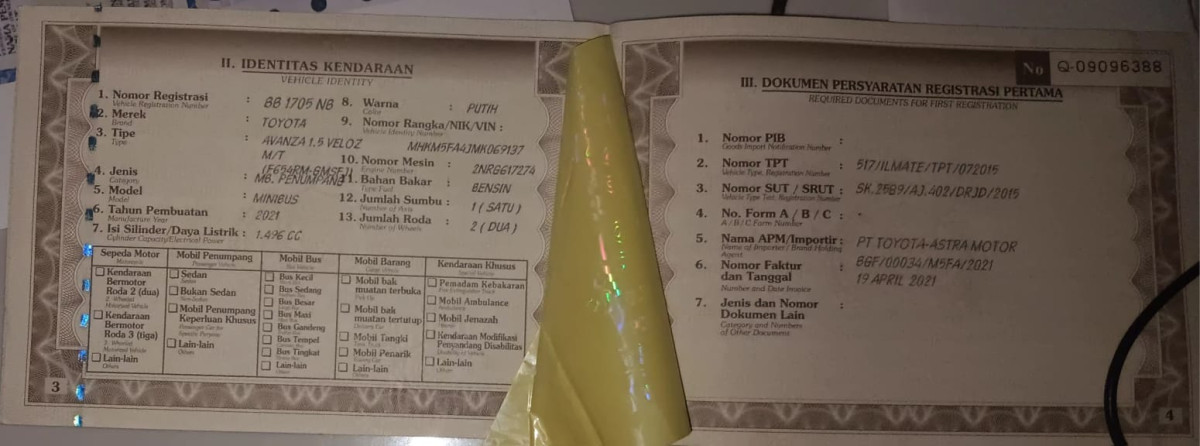 TOYOTA AVANZA AVANZA VELOZ