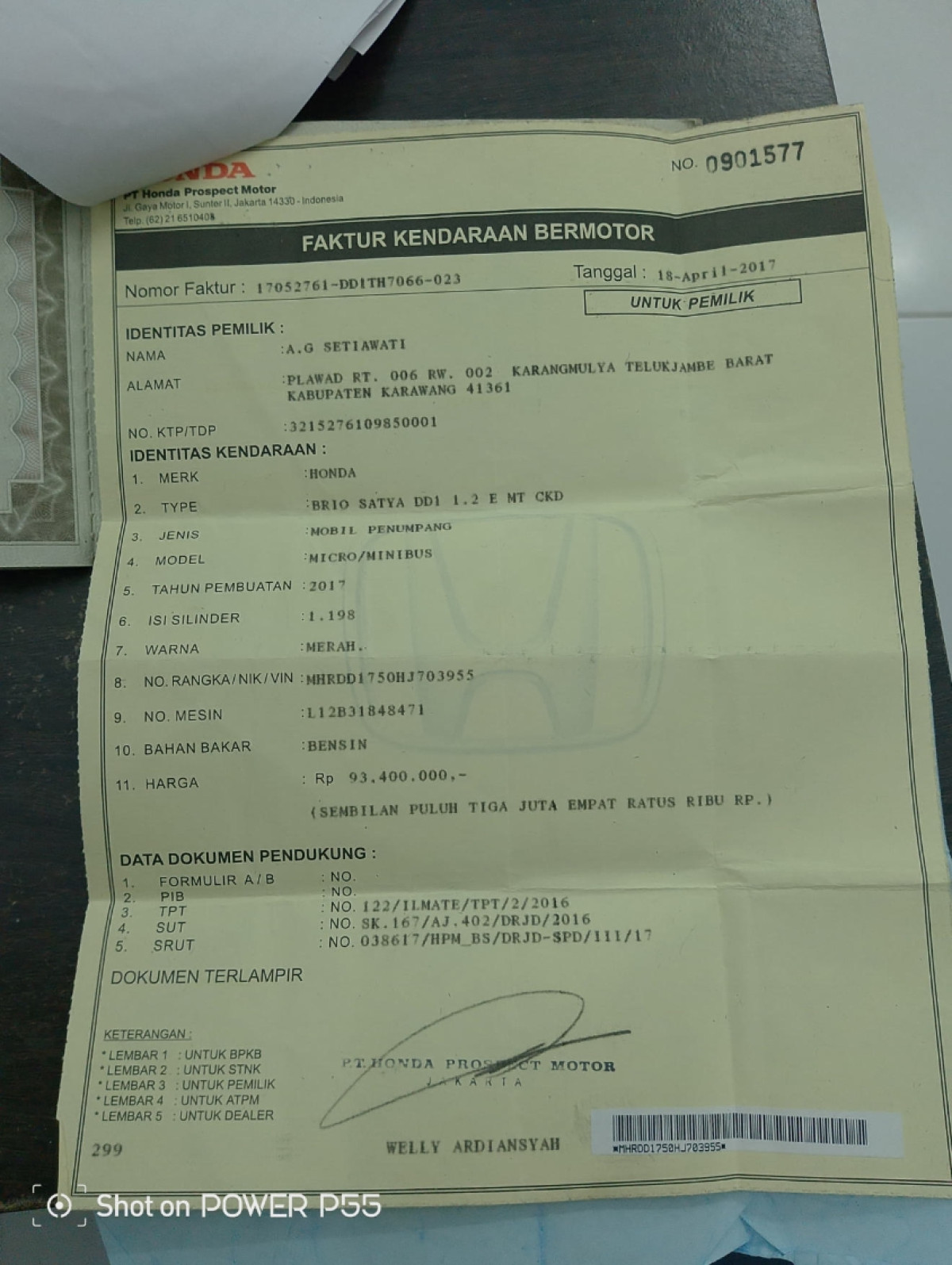 HONDA  BRIO  SATYA E