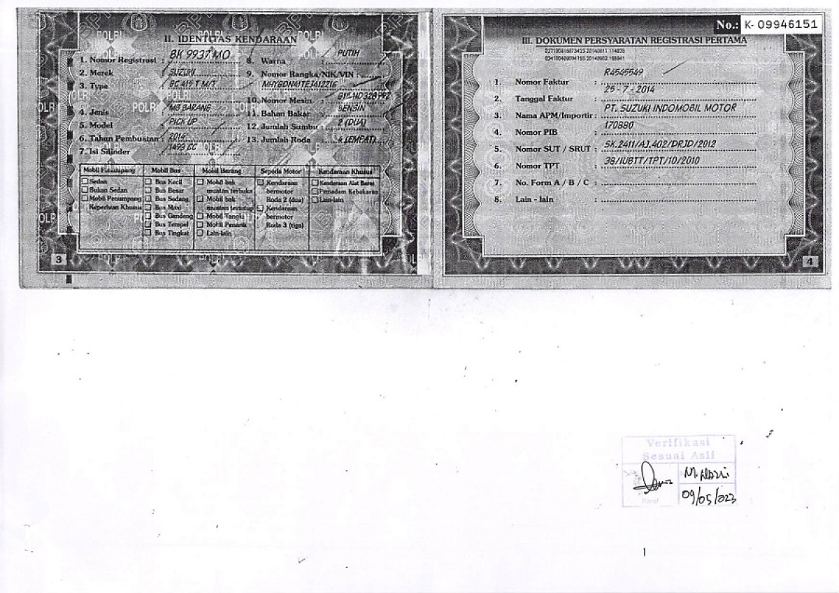 SUZUKI MEGA CARRY PU