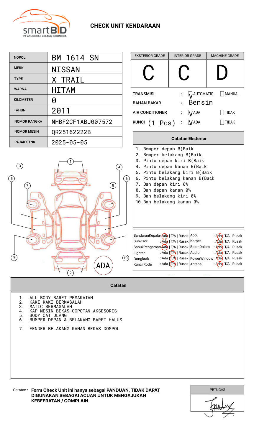 NISSAN  X TRAIL  2.5