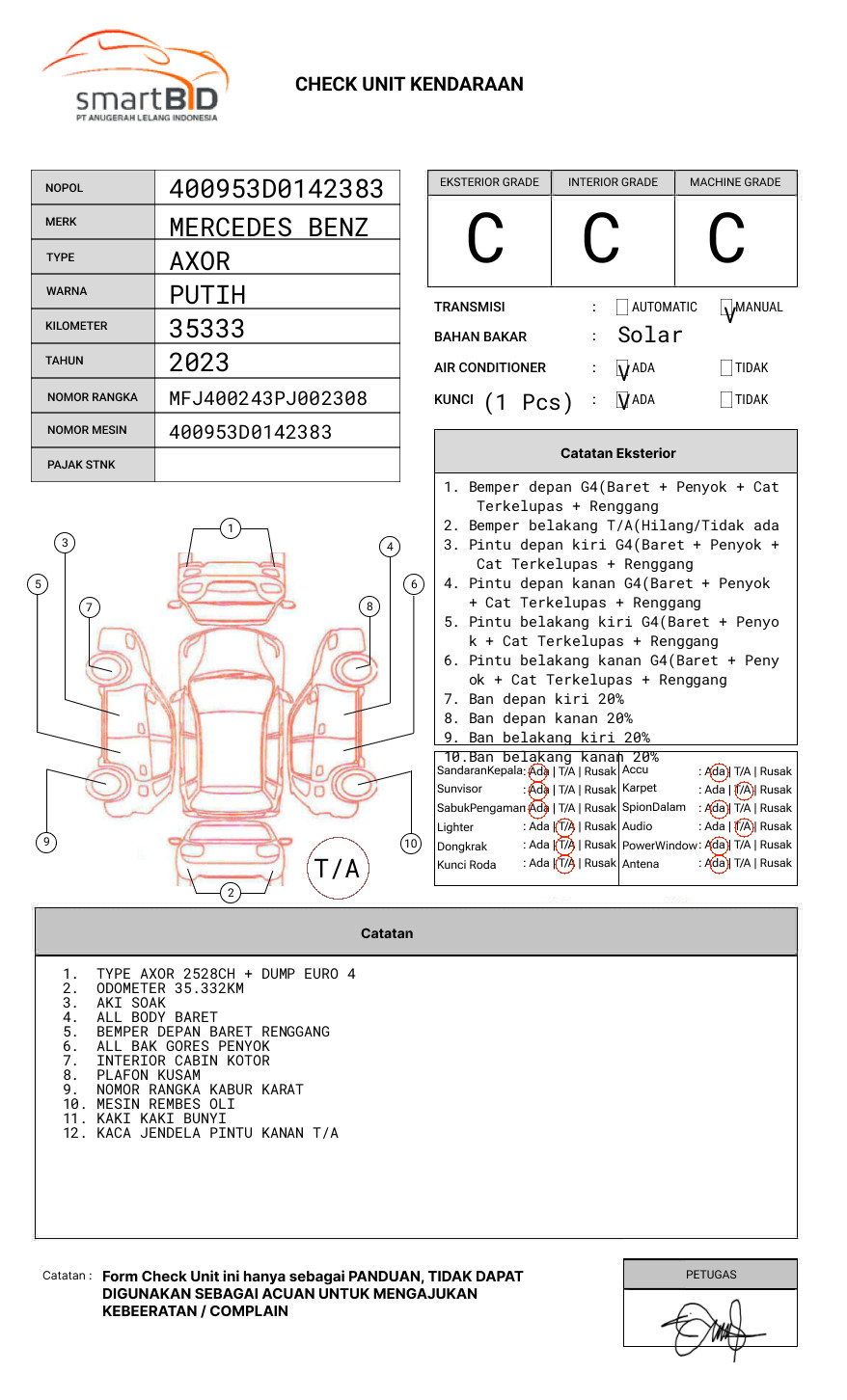 MERCEDES BENZ  AXOR  2528 CH (6X4)