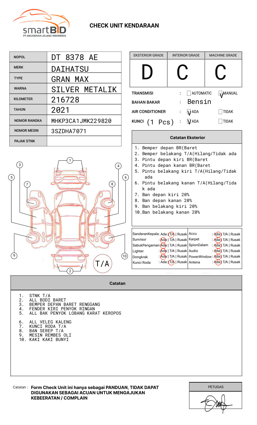 DAIHATSU  GRAN MAX  PICK-UP