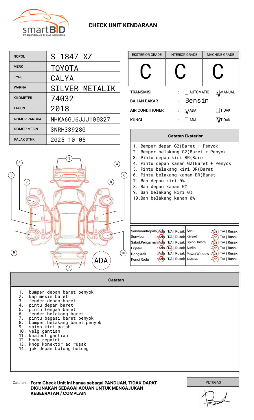 TOYOTA  CALYA  1.2 G M/T