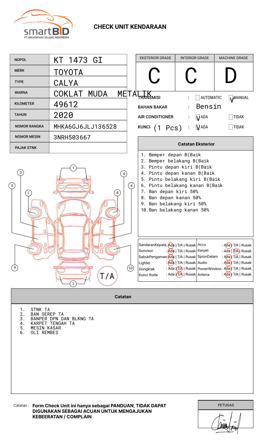 TOYOTA CALYA 1.2 G M/T